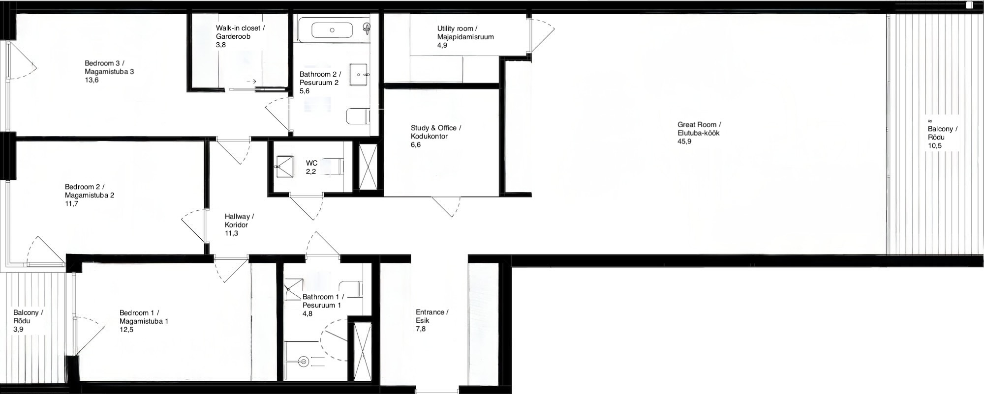 Floor plan Pohiplaan